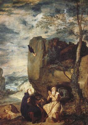 Saint Antoine abbe et Saint Paul ermite (df02), Diego Velazquez